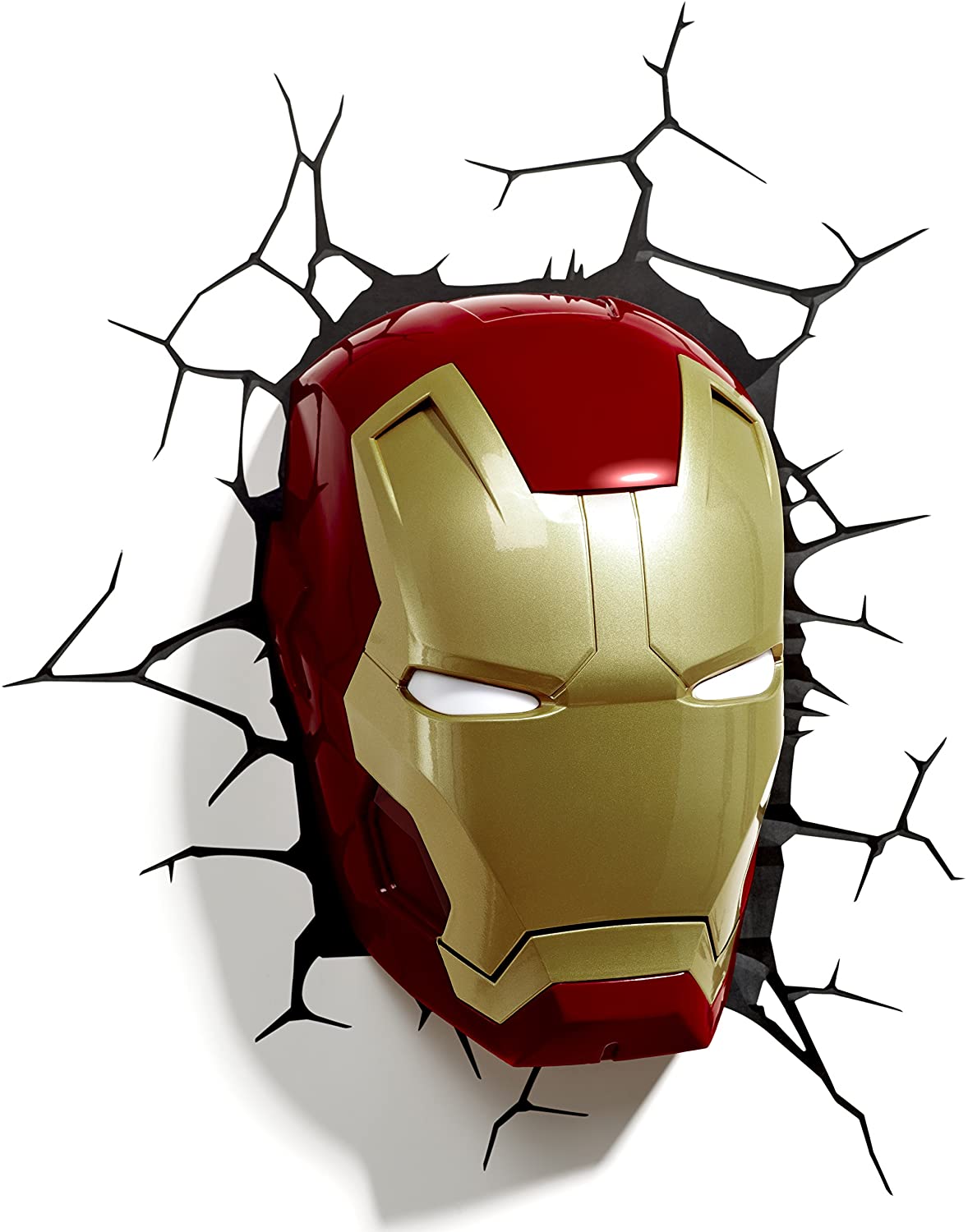 Luz para Pared, diseño de máscara de Iron Man