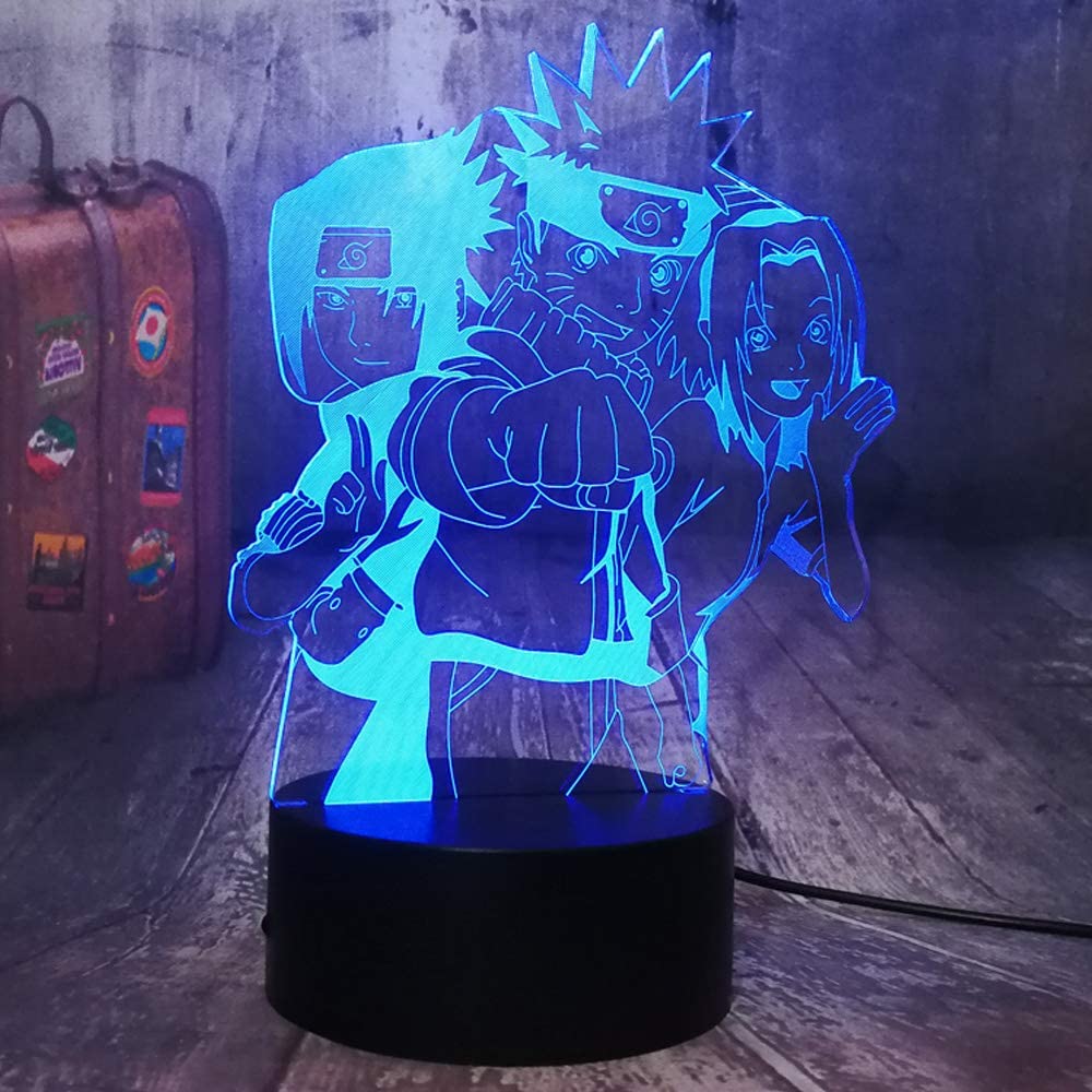 Naruto - Lámpara de noche infantil 3D