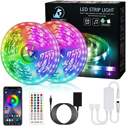 luces led de colores con control